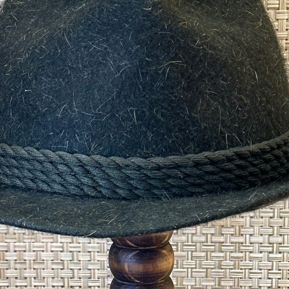 🌟HP🌟VTG 1950s-60s Mayser Green Wool/Mohair Blend Traditional Tyrolean Hat - Picture 3 of 13